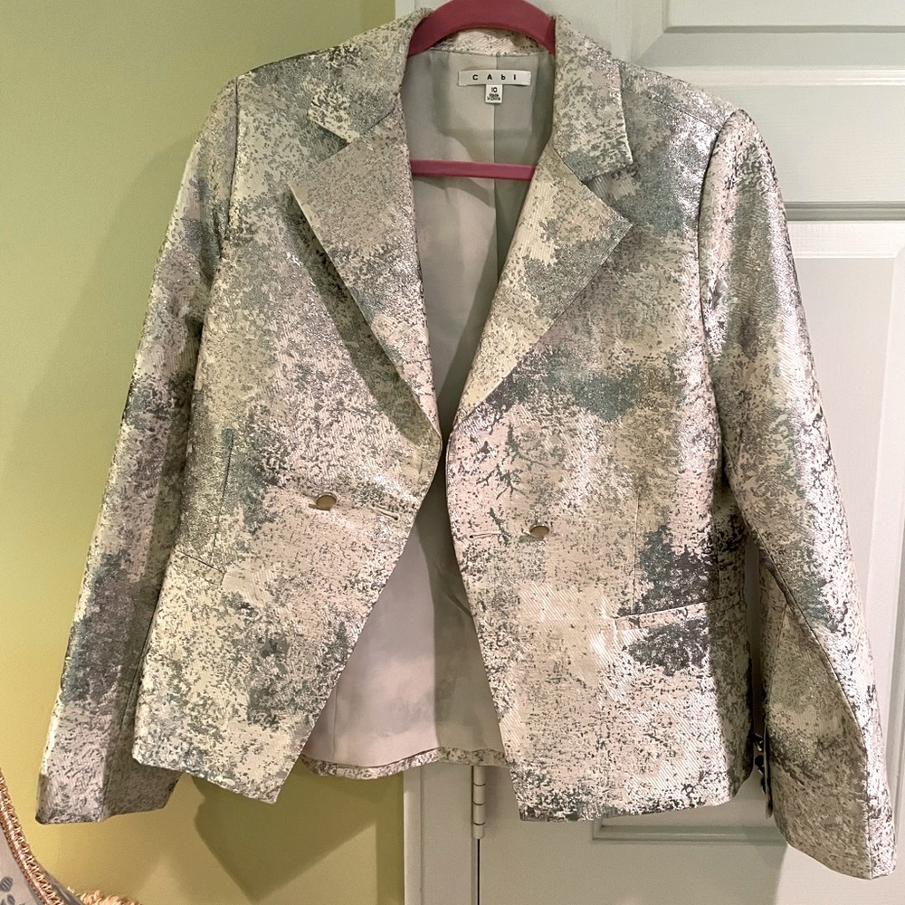 Cabi silvery metallic size 10